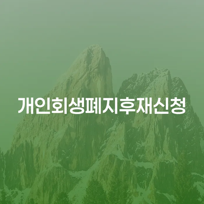 개인회생전문 대출 받은 돈채무조정 비교해보기