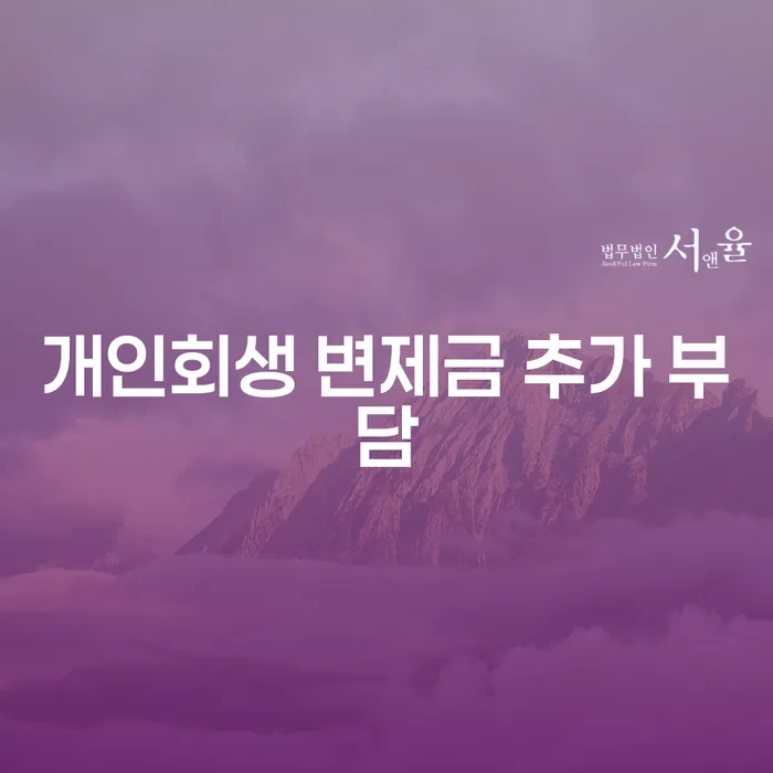 개인회생 변제금 추가 부담, 어떻게 해결할 수 있을까?