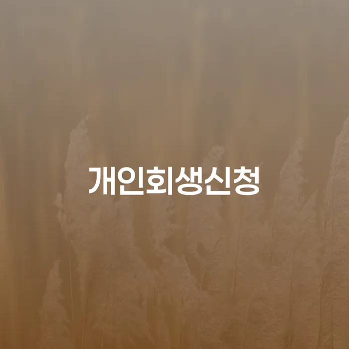 묵동 개인회생신청 절차와 성공사례