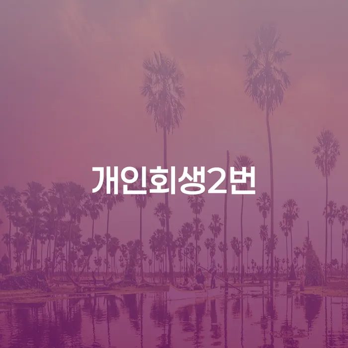 왜 다시 개인회생을 신청해야 할까요? 개인회생2번의 모든 것